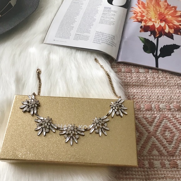 J. Crew Jewelry - J Crew Jeweled Diamond Statement Necklace